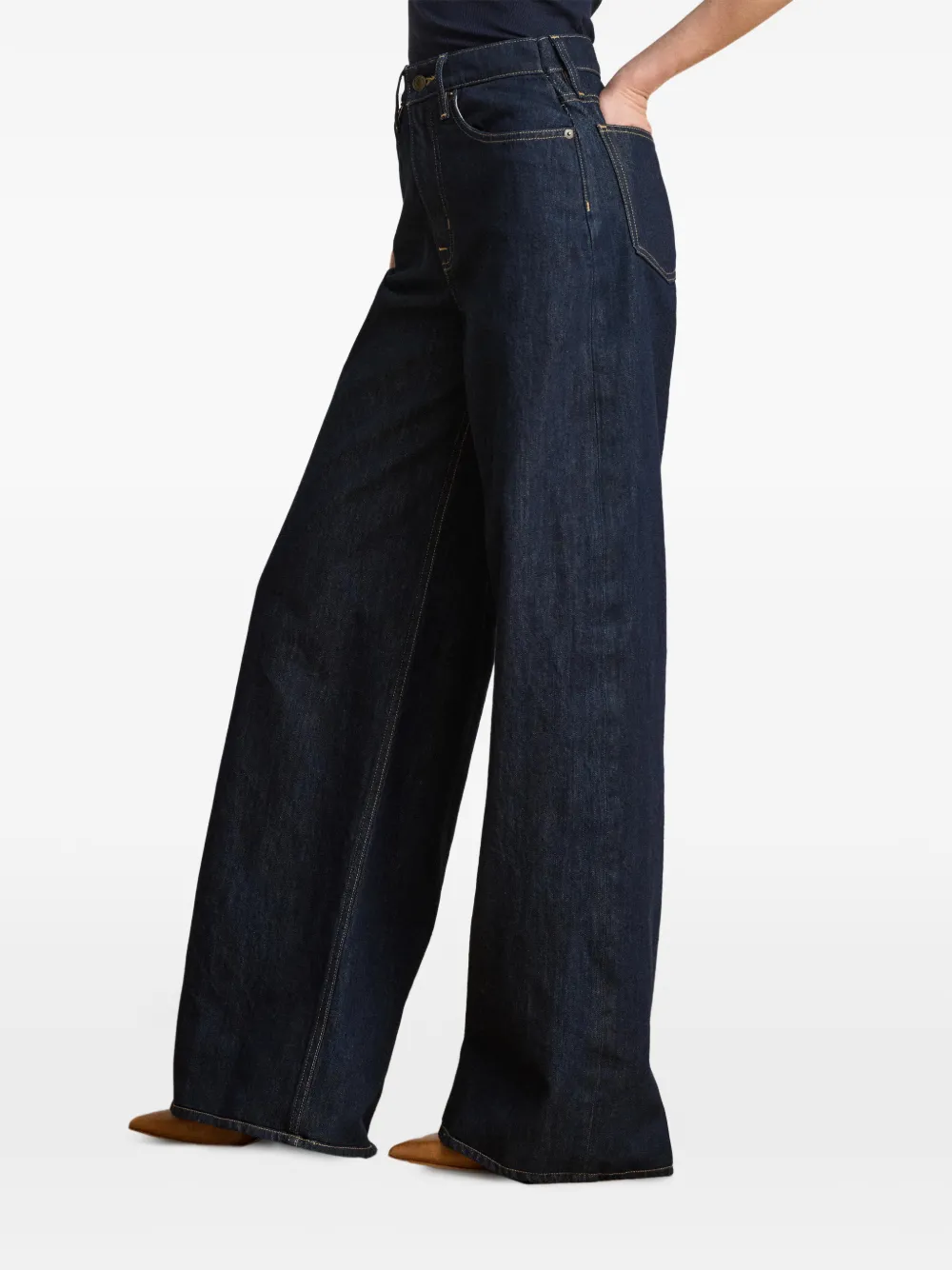 Lauren Ralph Lauren Hirs jeans met wijde pijpen Blauw
