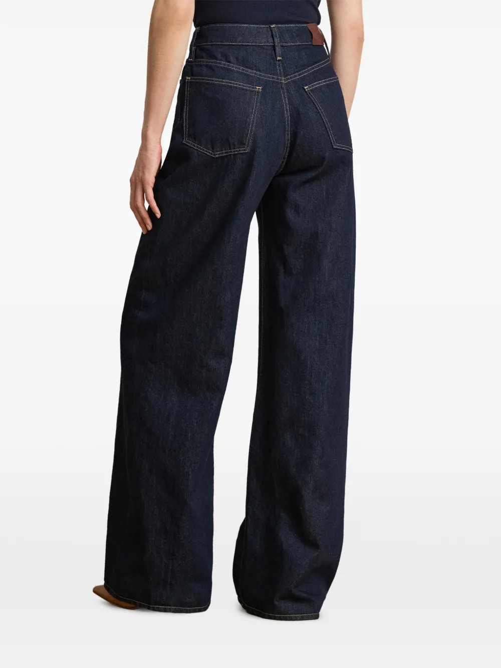 Lauren Ralph Lauren Hirs jeans met wijde pijpen Blauw
