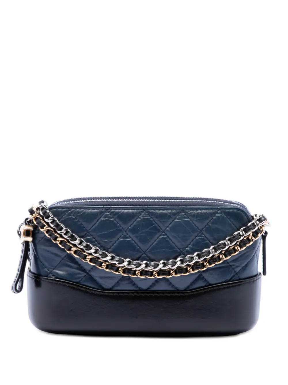 CHANEL Pre-Owned Clutch Gabrielle con doppia zip 2018 - Blu