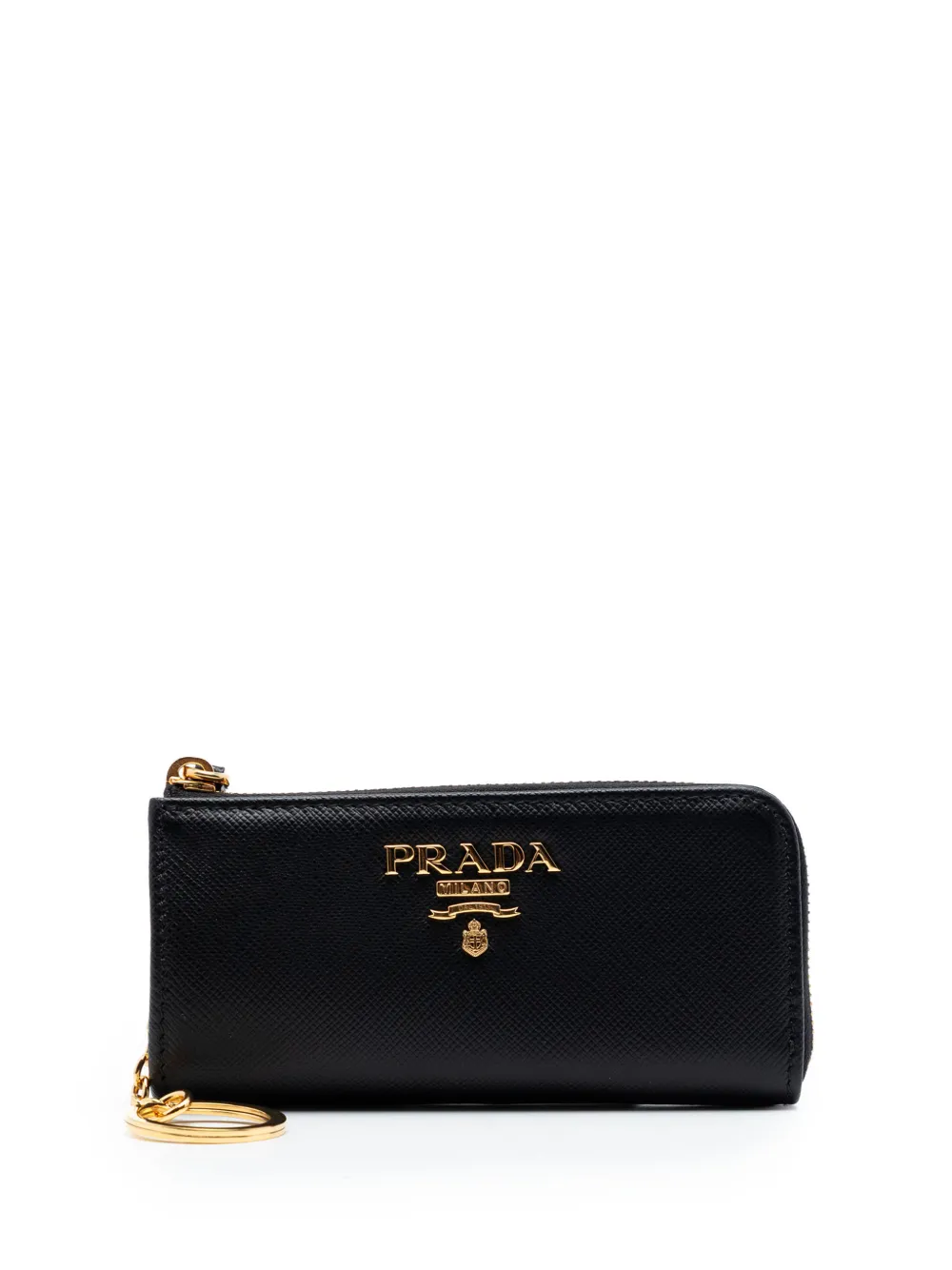Prada Pre-Owned Portamonete in pelle Saffiano 2010-2026 - Nero