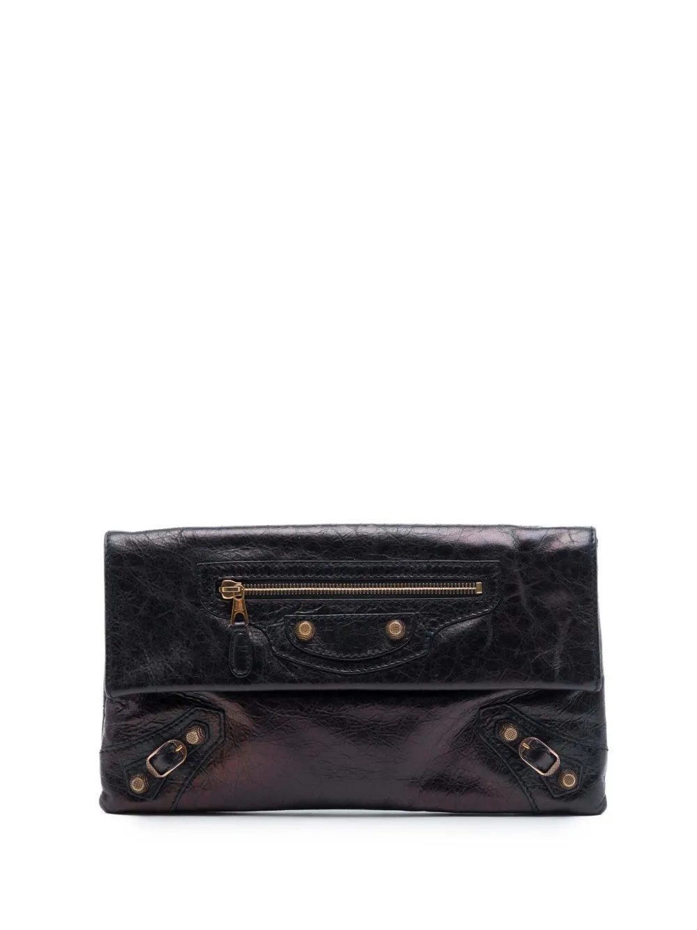 Balenciaga Pre-Owned Clutch a busta Motocross Giant 12 in pelle di agnello 2005 - Nero