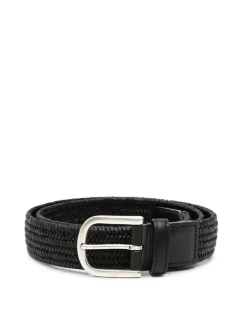 Canali woven leather belt