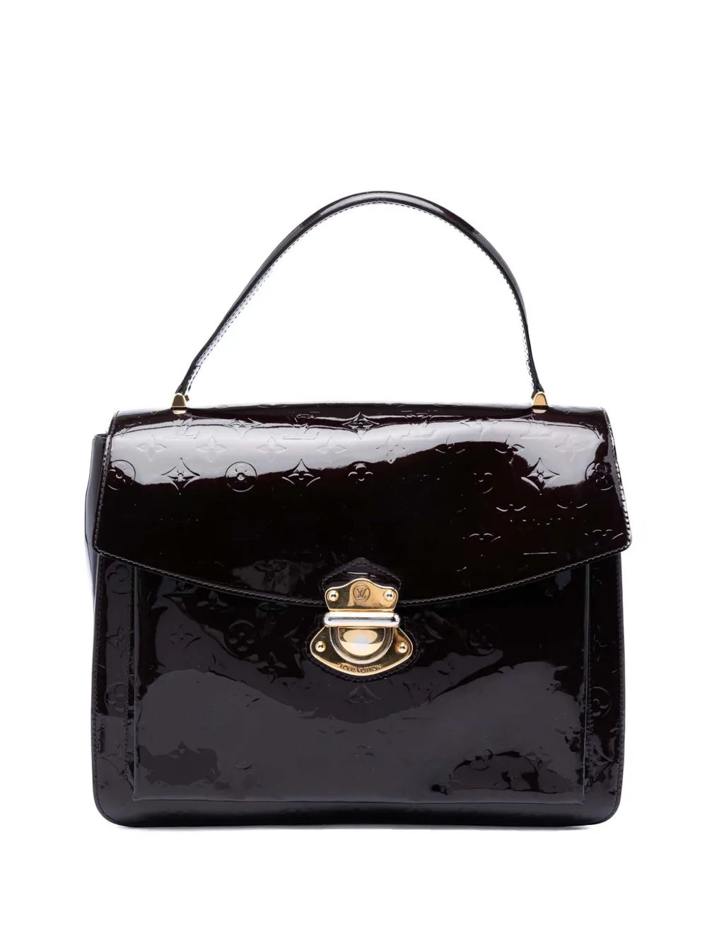 Louis Vuitton Pre-Owned Borsa a mano Romaine in pelle Monogram Vernis 2011 - Viola