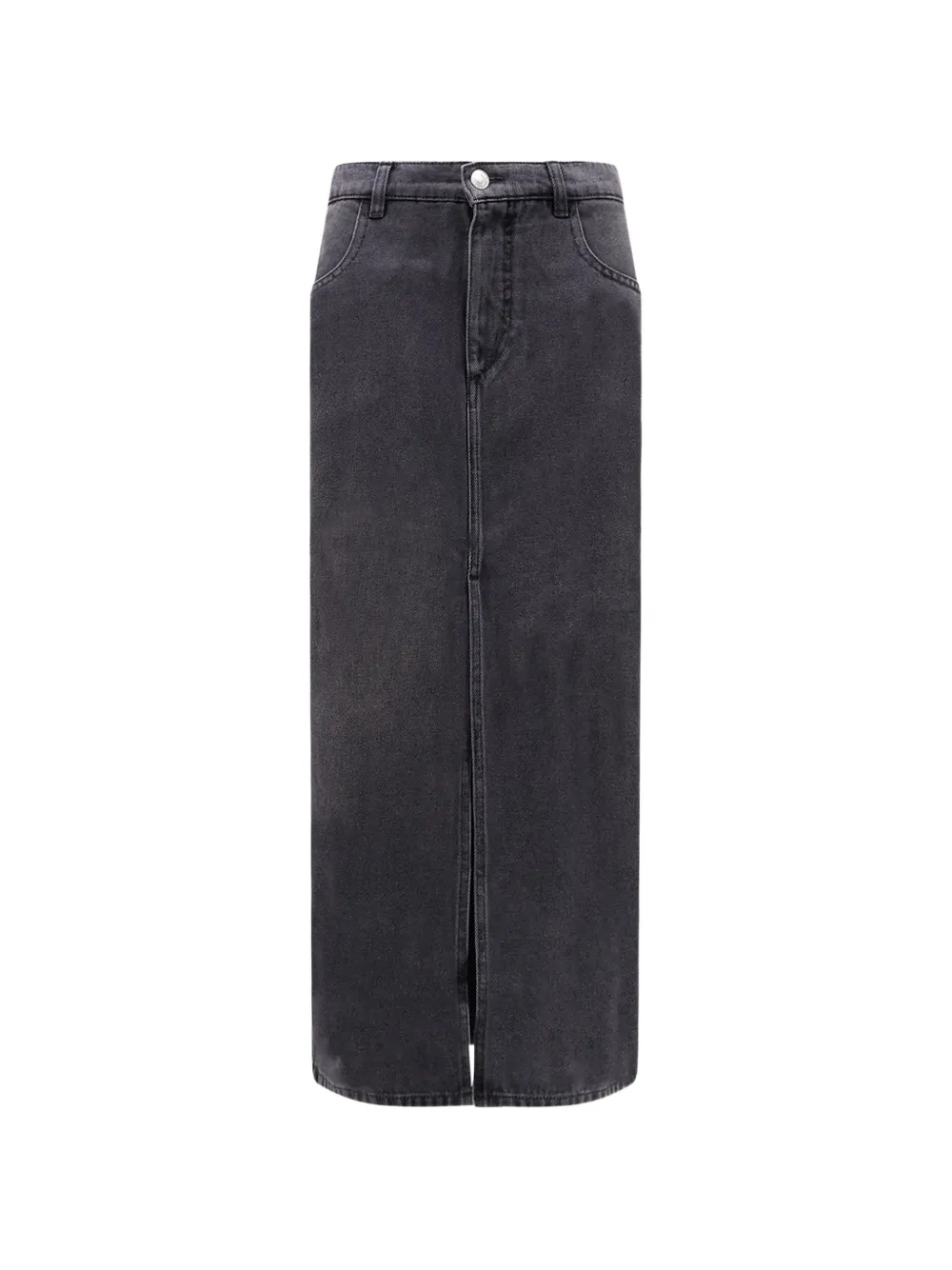 ISABEL MARANT Faharia front-slit skirt - Grau