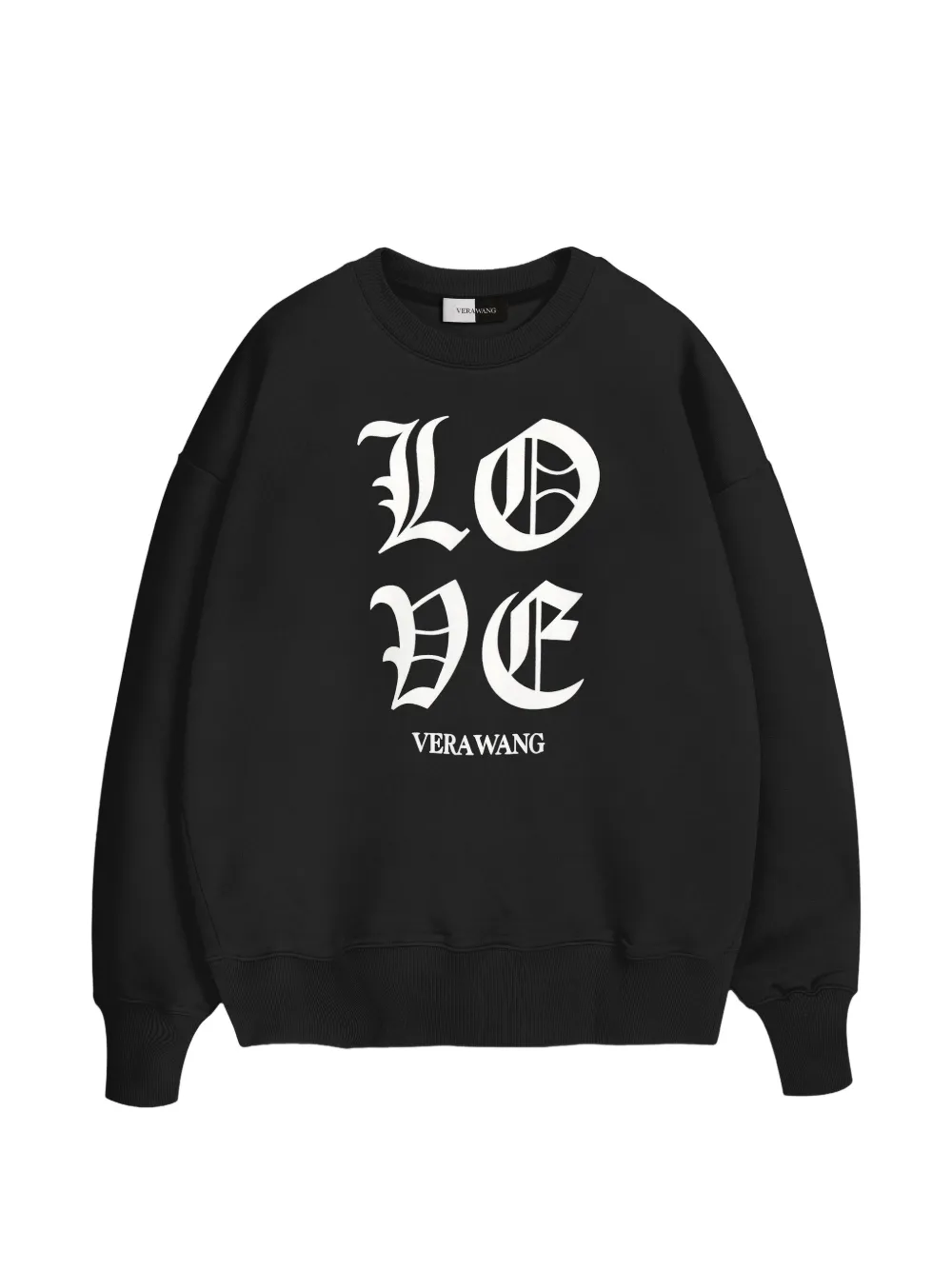 Vera Wang Love crew-neck oversized cotton sweatshirt - Nero