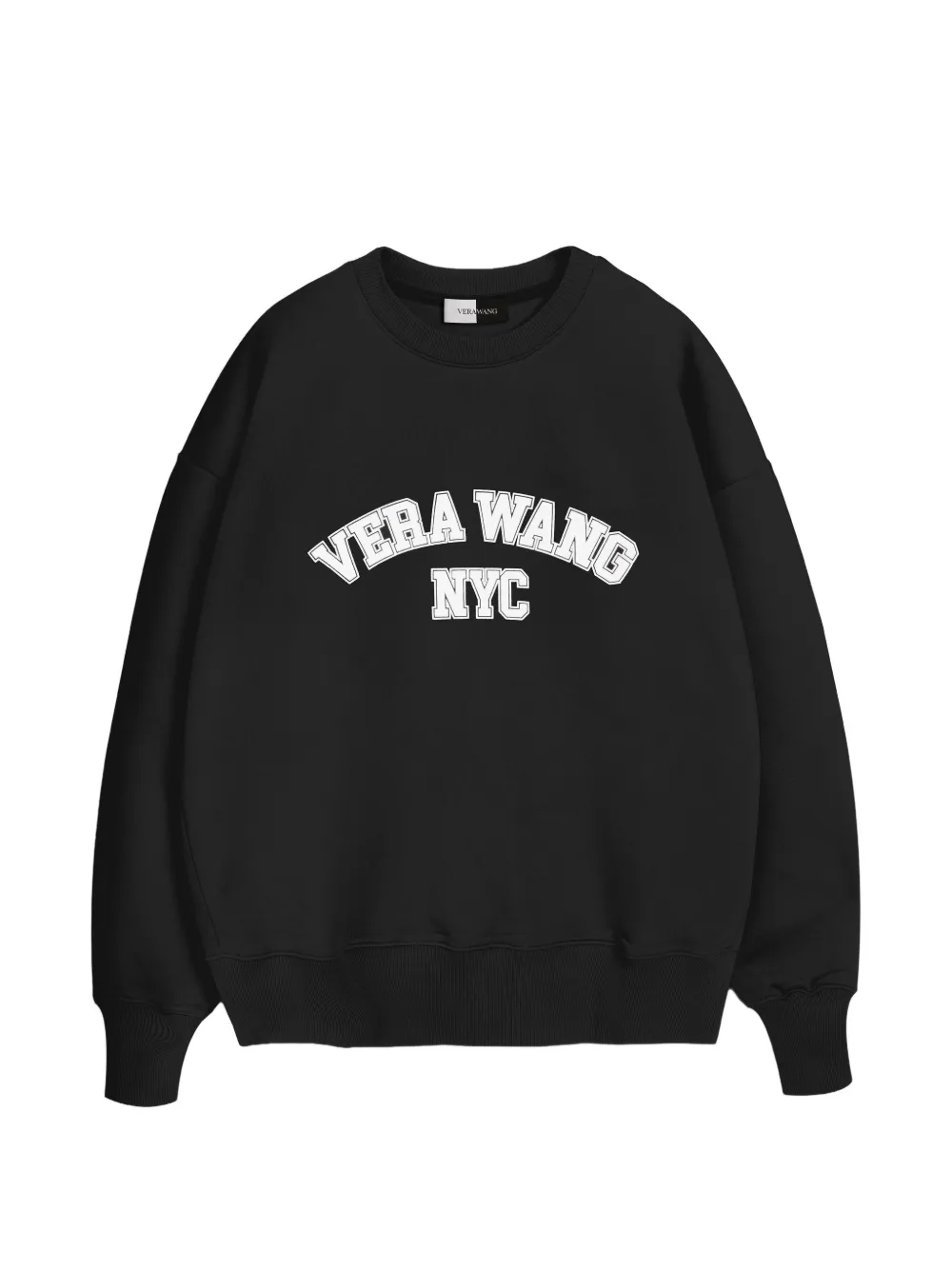 Vera Wang College crew-neck cotton sweatshirt - Nero