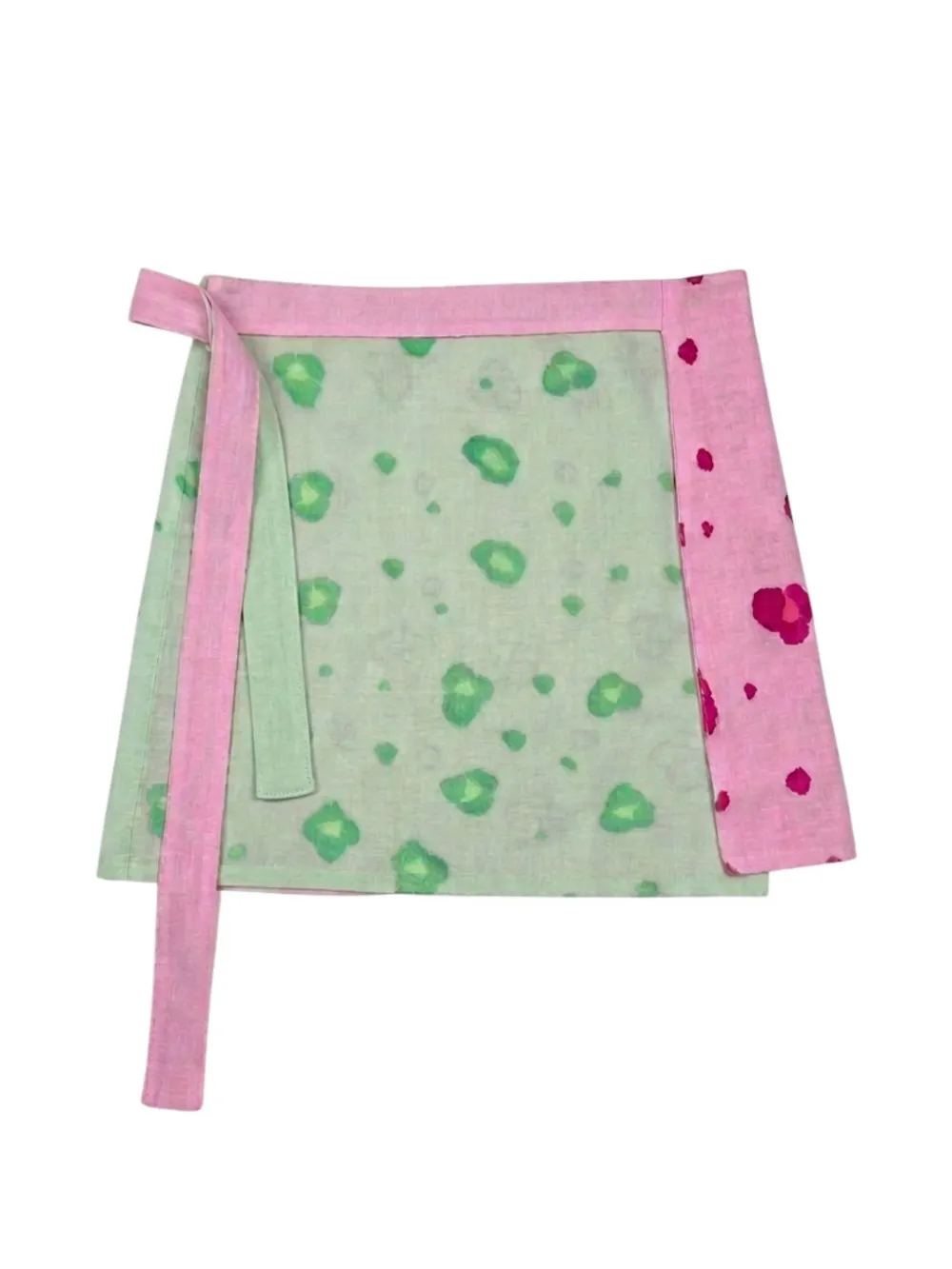 orsina animal-print wrap pareo - Rosa