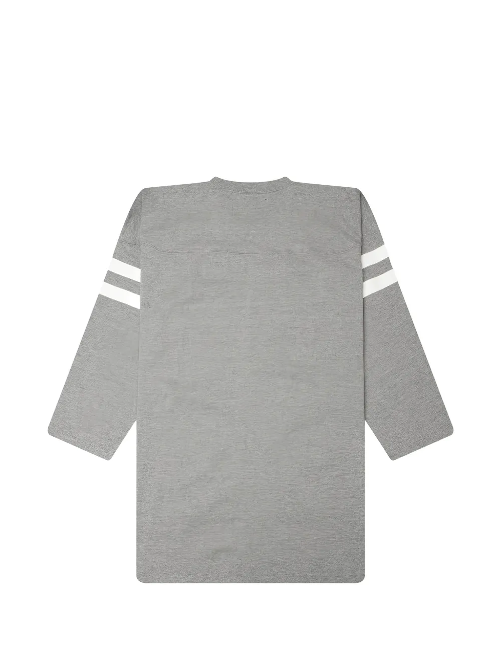 Neighborhood T-shirt met gestreepte mouwen en logo-print Grijs