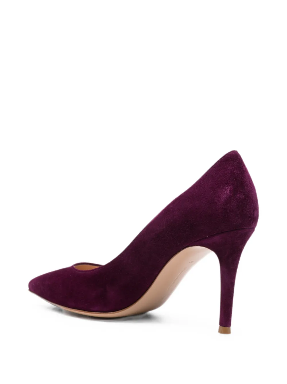 Gianvito Rossi Pumps met puntige neus Paars