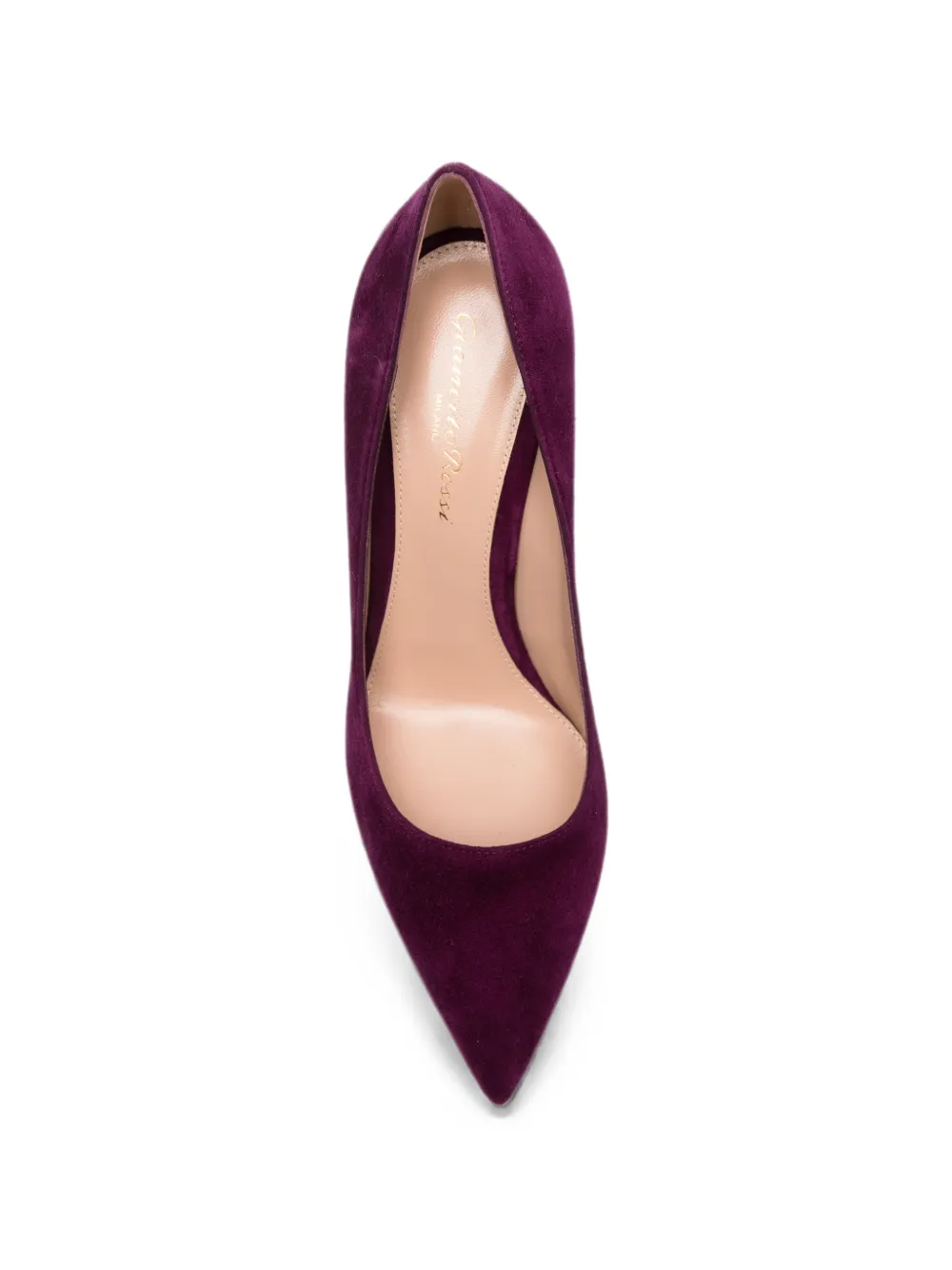 Gianvito Rossi Pumps met puntige neus Paars