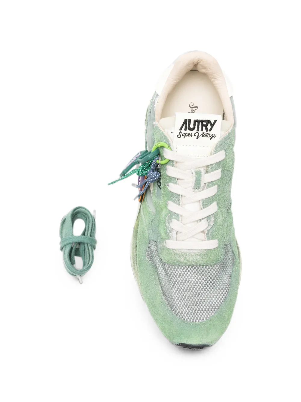 Autry Reelwind Super Vintage sneakers verfraaid met bedels Groen