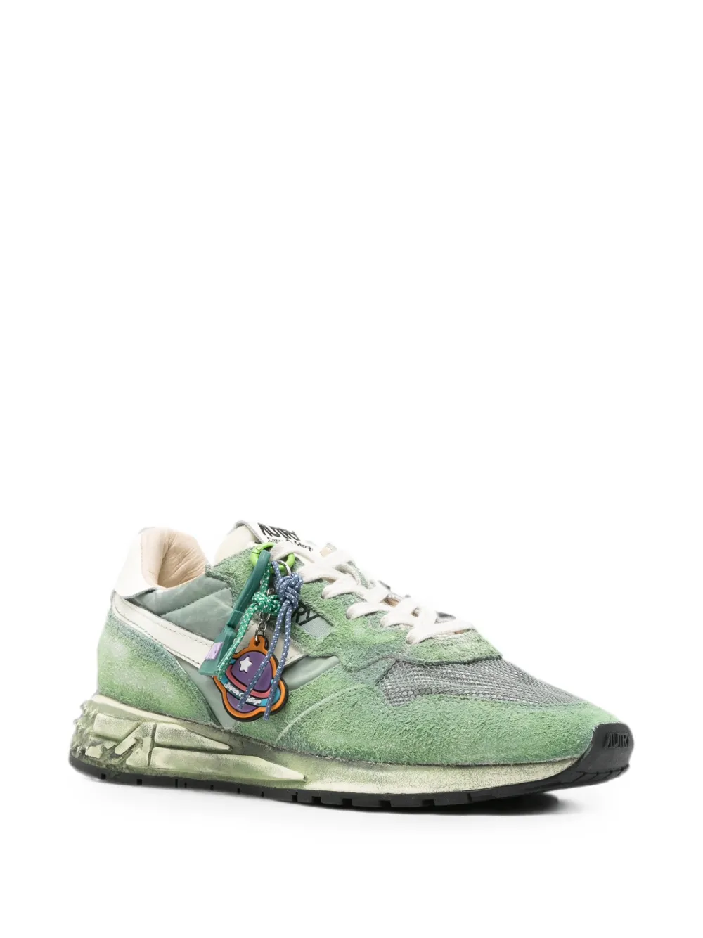 Autry Reelwind Super Vintage sneakers verfraaid met bedels Groen