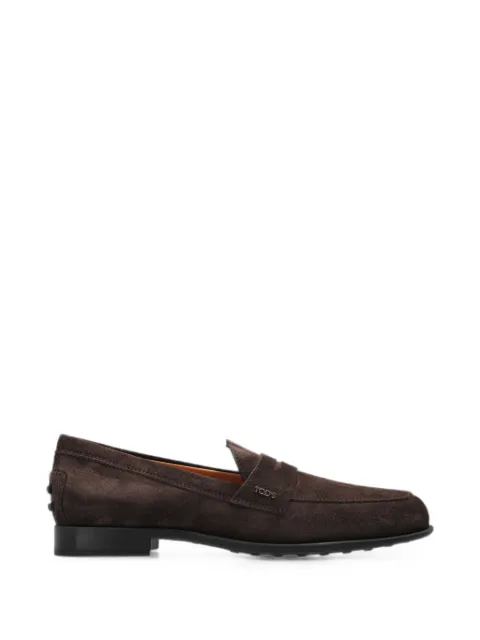 Tod's mocassins en daim à détail de logo