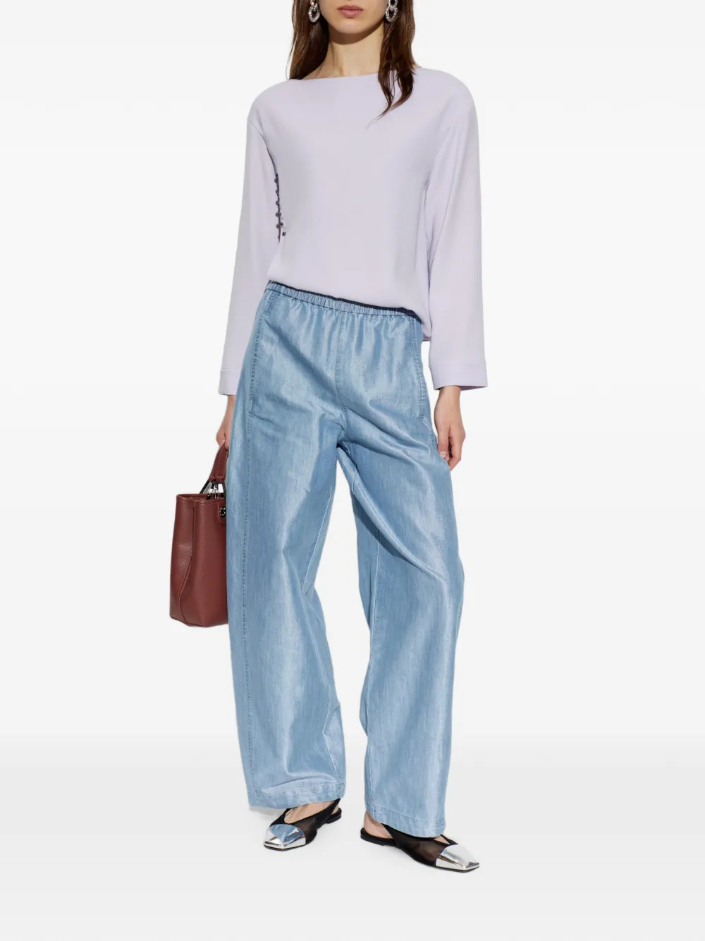 Emporio Armani Jeans met elastische taille Blauw
