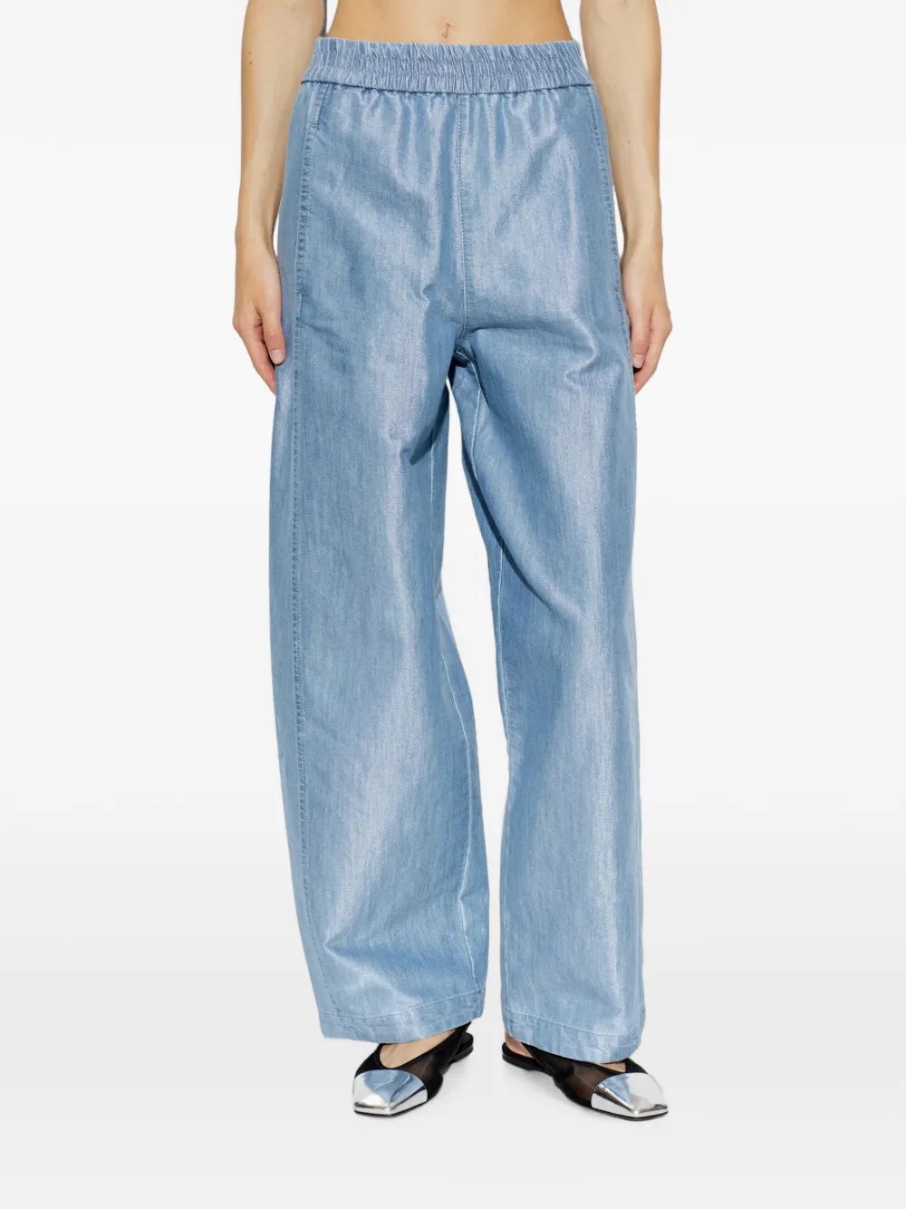 Emporio Armani Jeans met elastische taille Blauw