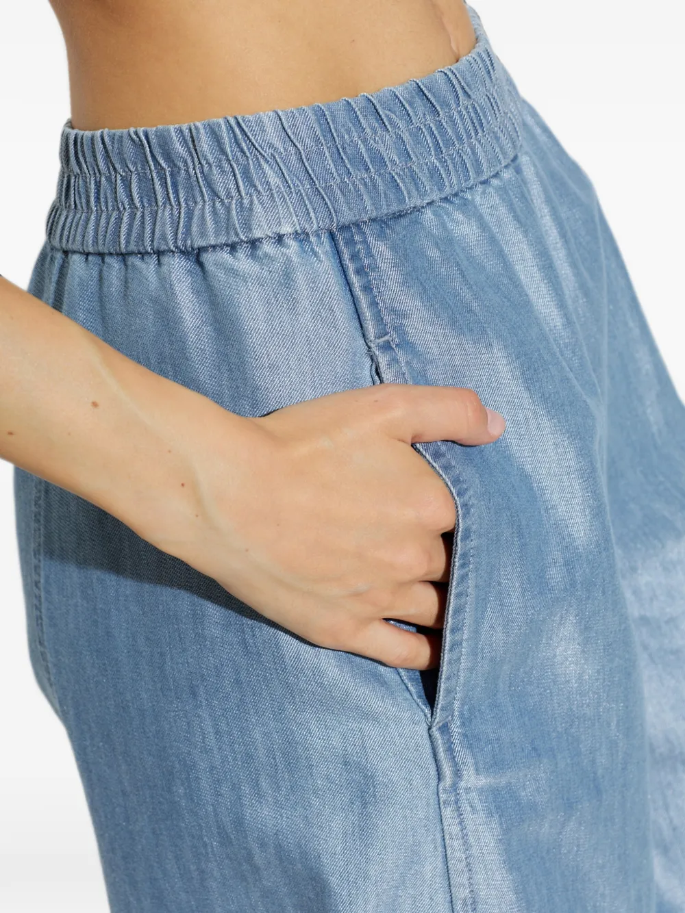 Emporio Armani Jeans met elastische taille Blauw