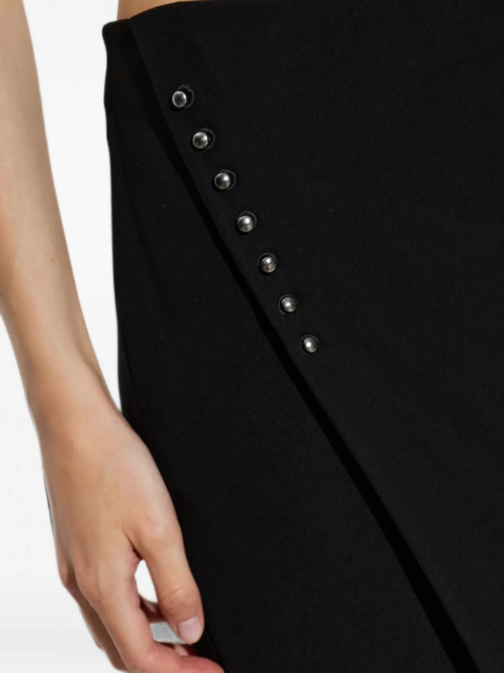 Emporio Armani Maxi-rok verfraaid met studs Zwart
