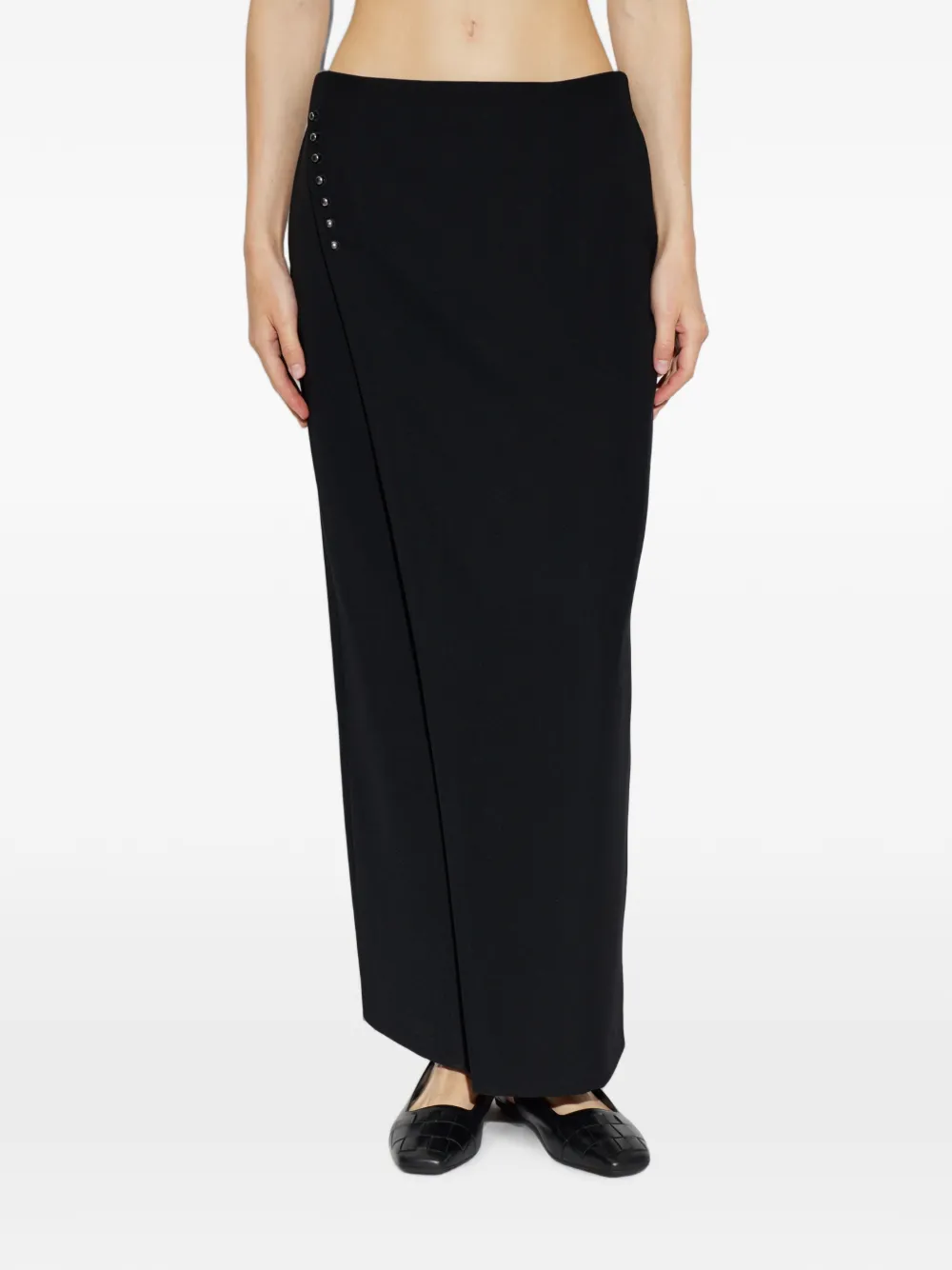 Emporio Armani Maxi-rok verfraaid met studs Zwart