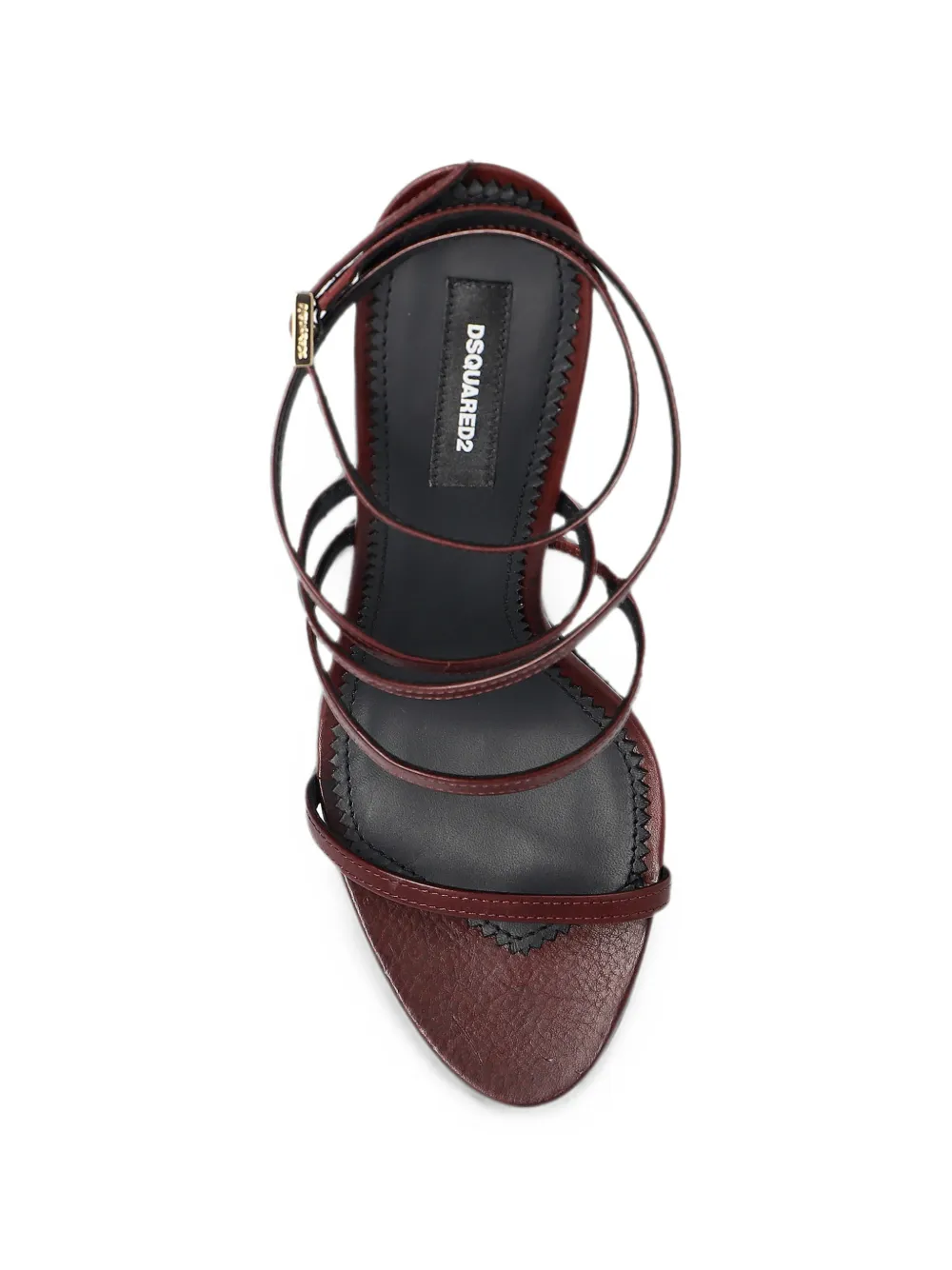 DSQUARED2 embellished leather sandals Rood