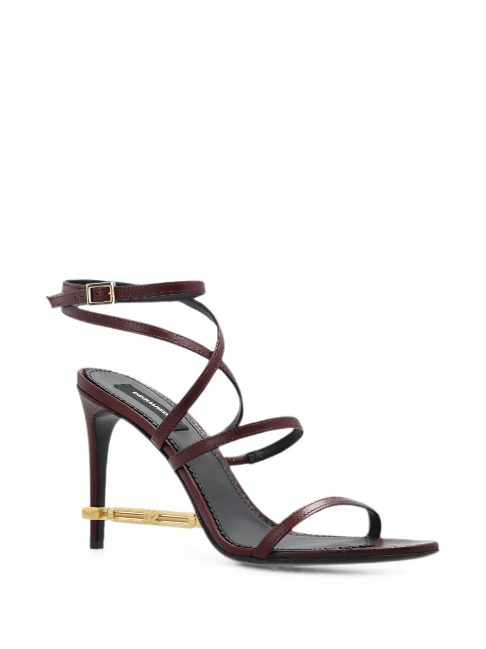 DSQUARED2 embellished leather sandals Rood