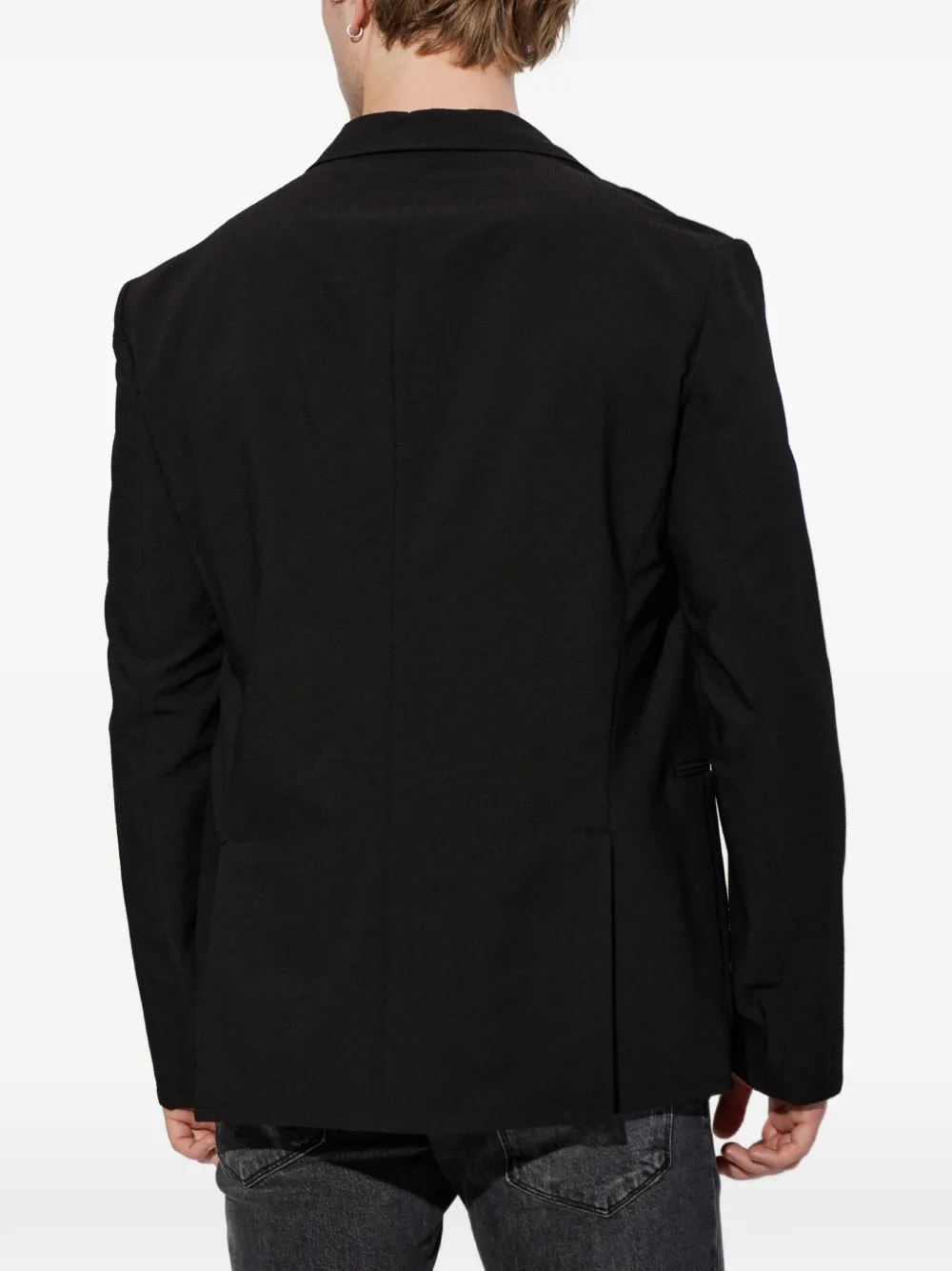 Emporio Armani Blazer met dubbele opening Zwart