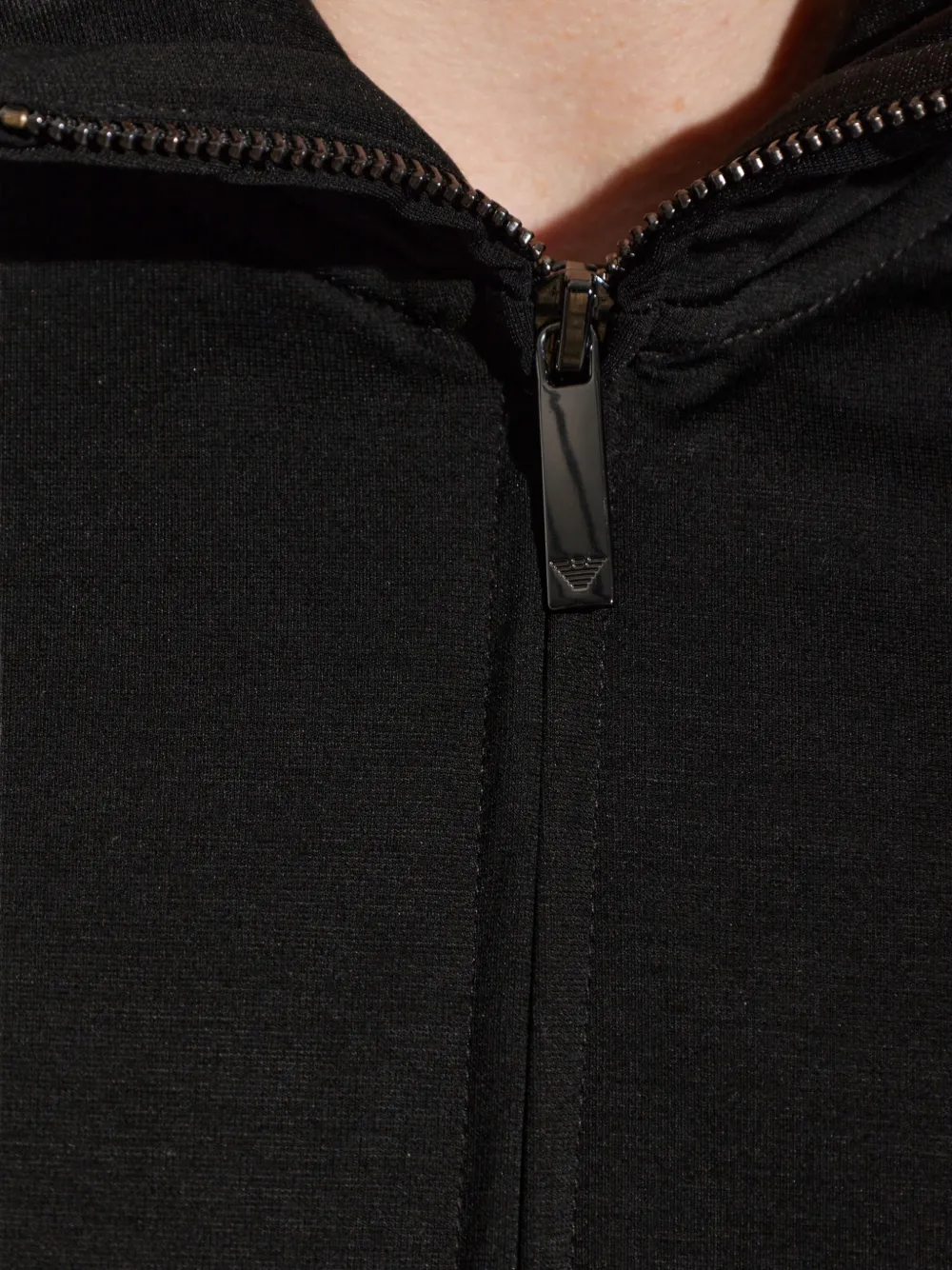 Emporio Armani Vest met geborduurd logo Zwart