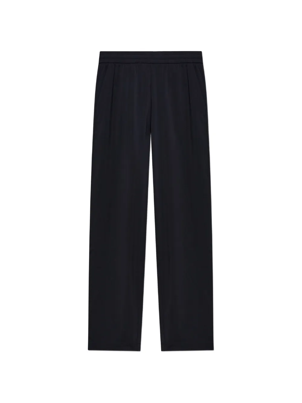 Emporio Armani logo-embroidered loose-fit trousers - Blu