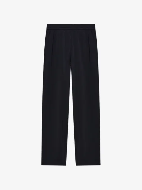 Emporio Armani logo-embroidered loose-fit trousers