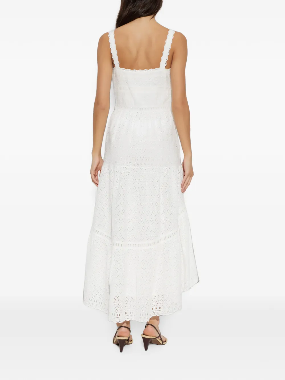 Ulla Johnson Broderie anglaise jurk Wit