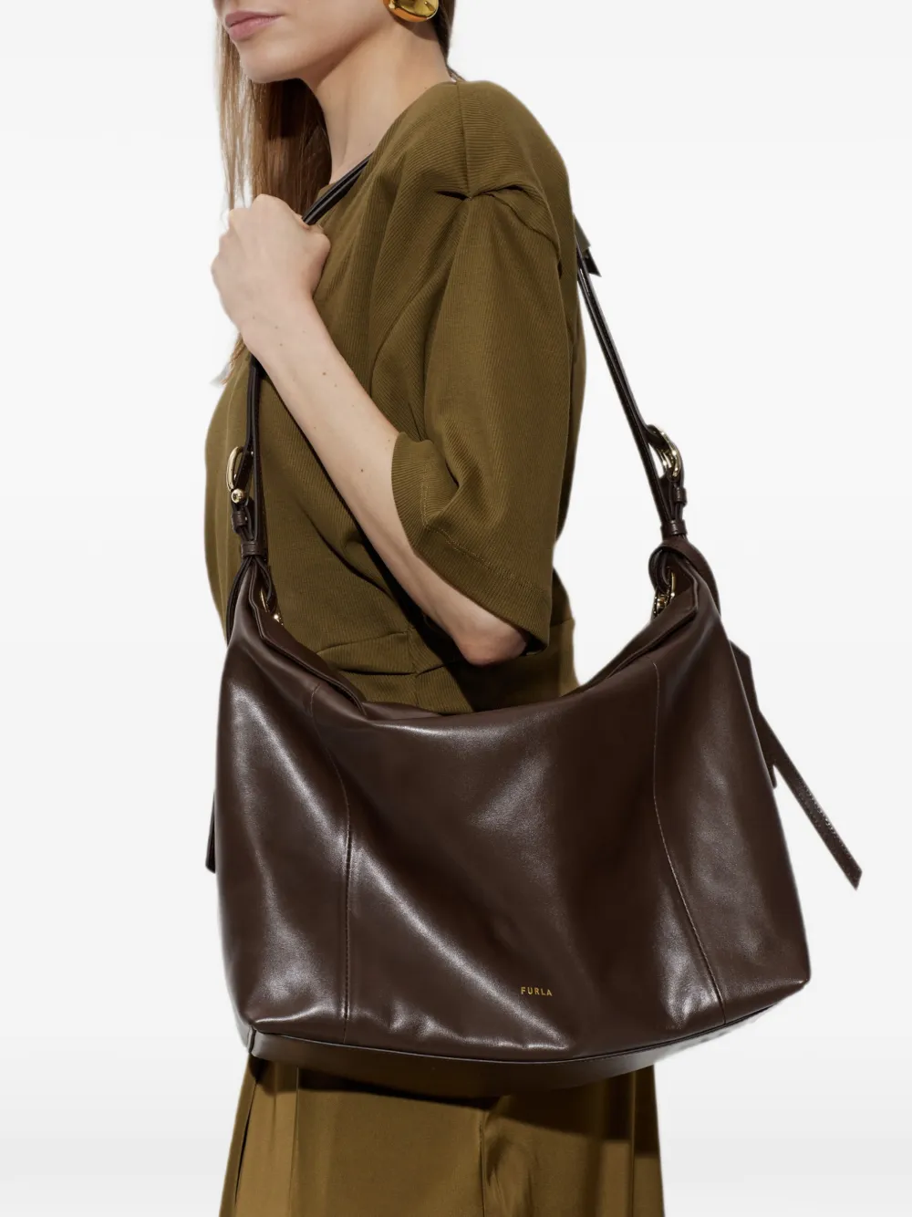 Furla Ginevra L schoudertas Bruin