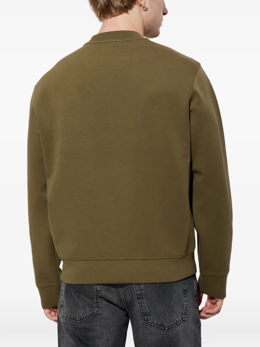 Emporio Armani Sweater met geborduurd logo Groen