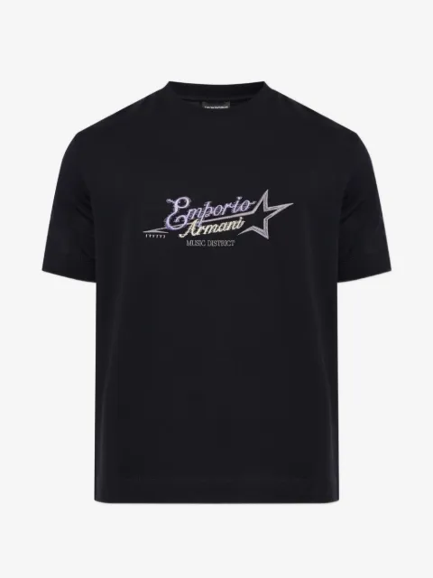 Emporio Armani T-shirt med logobroderi