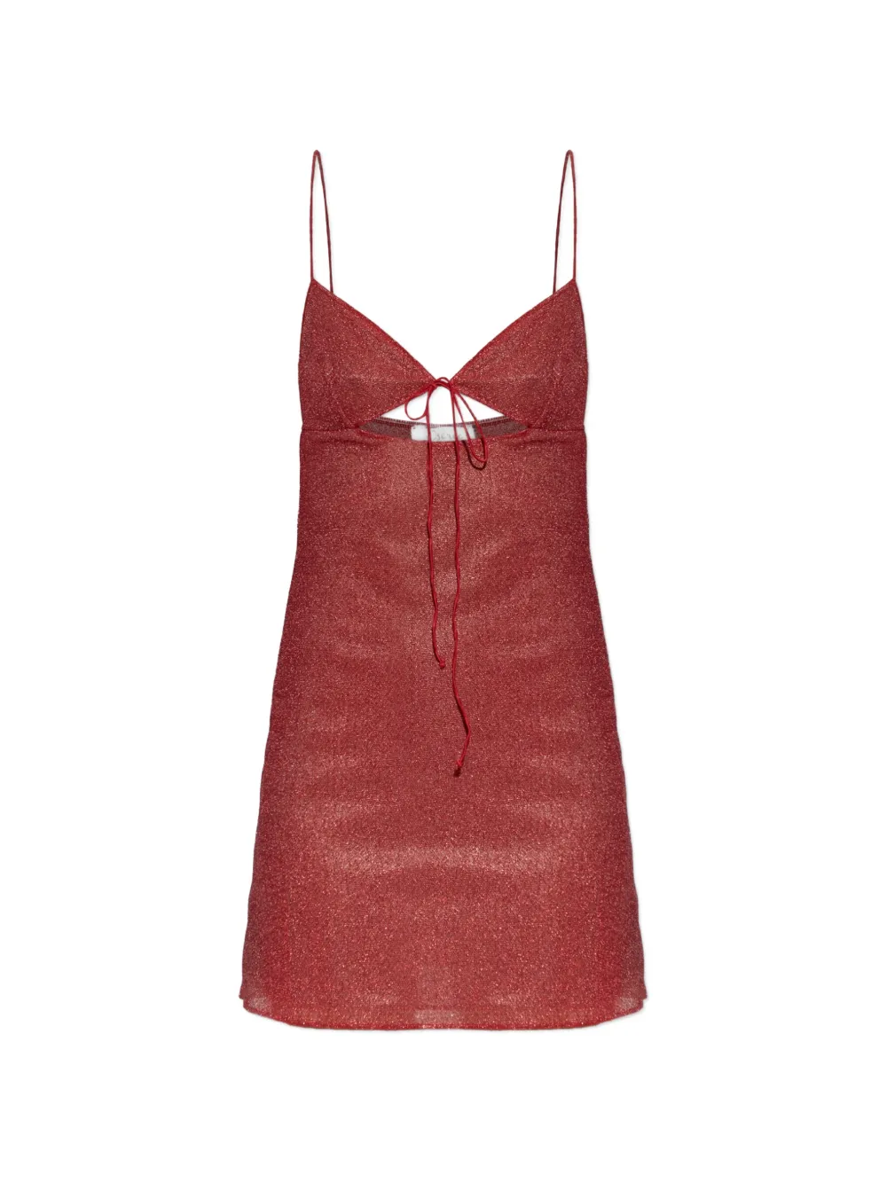 Oséree V-neck cut-out mini dress - Rosso