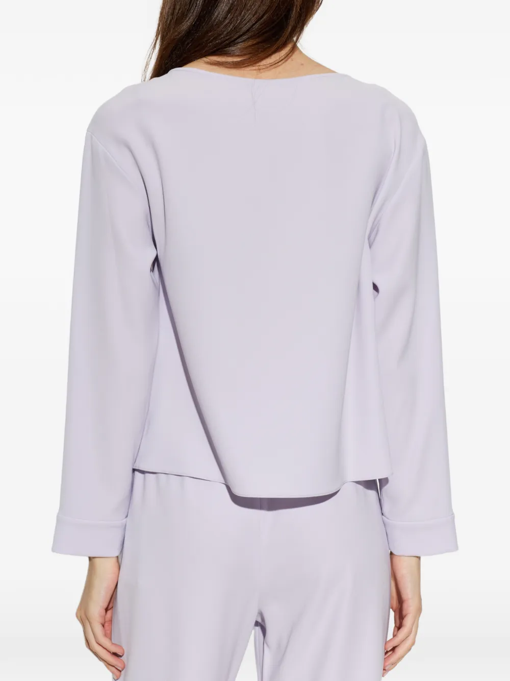 Emporio Armani Blouse met knoopdetail Paars