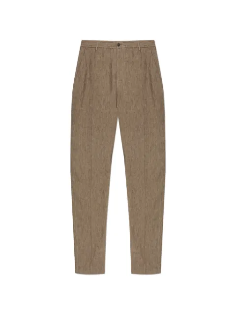 Emporio Armani stitched-seam trousers