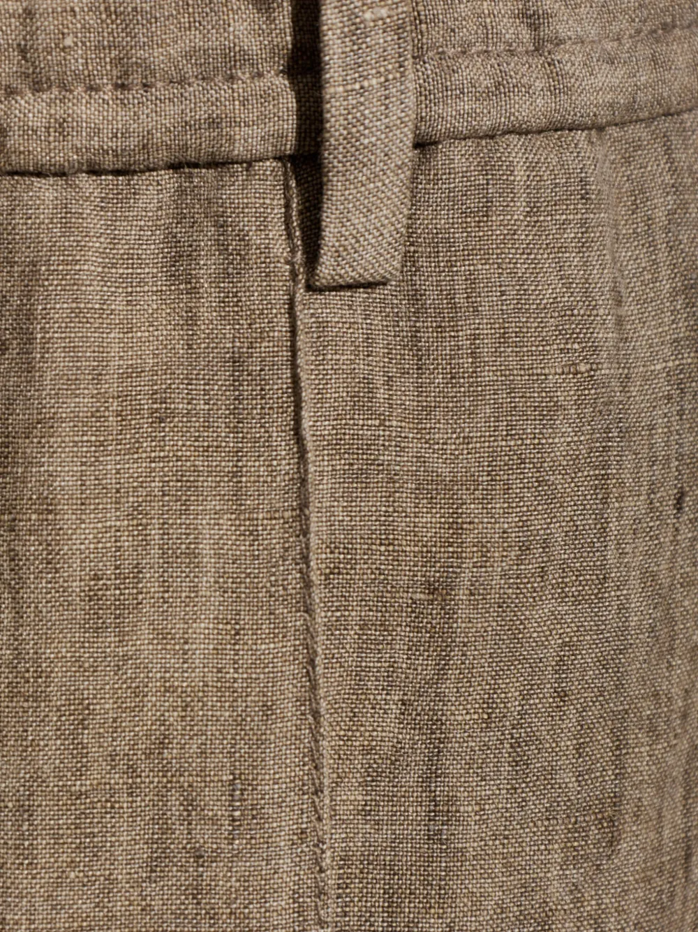 Emporio Armani Broek met gestikte naad Beige