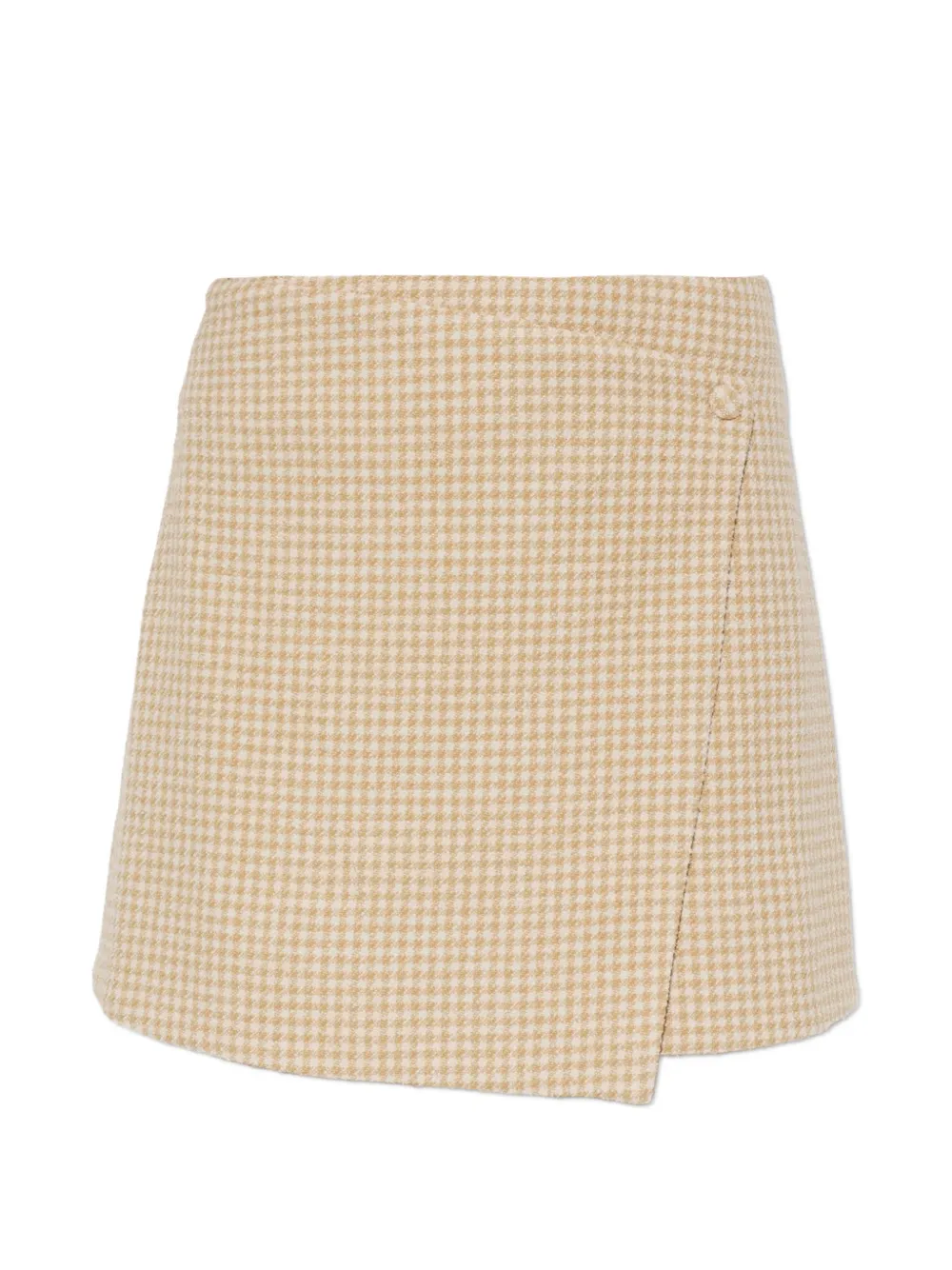 By Malene Birger Esma houndstooth wrap mini skirt - Toni neutri