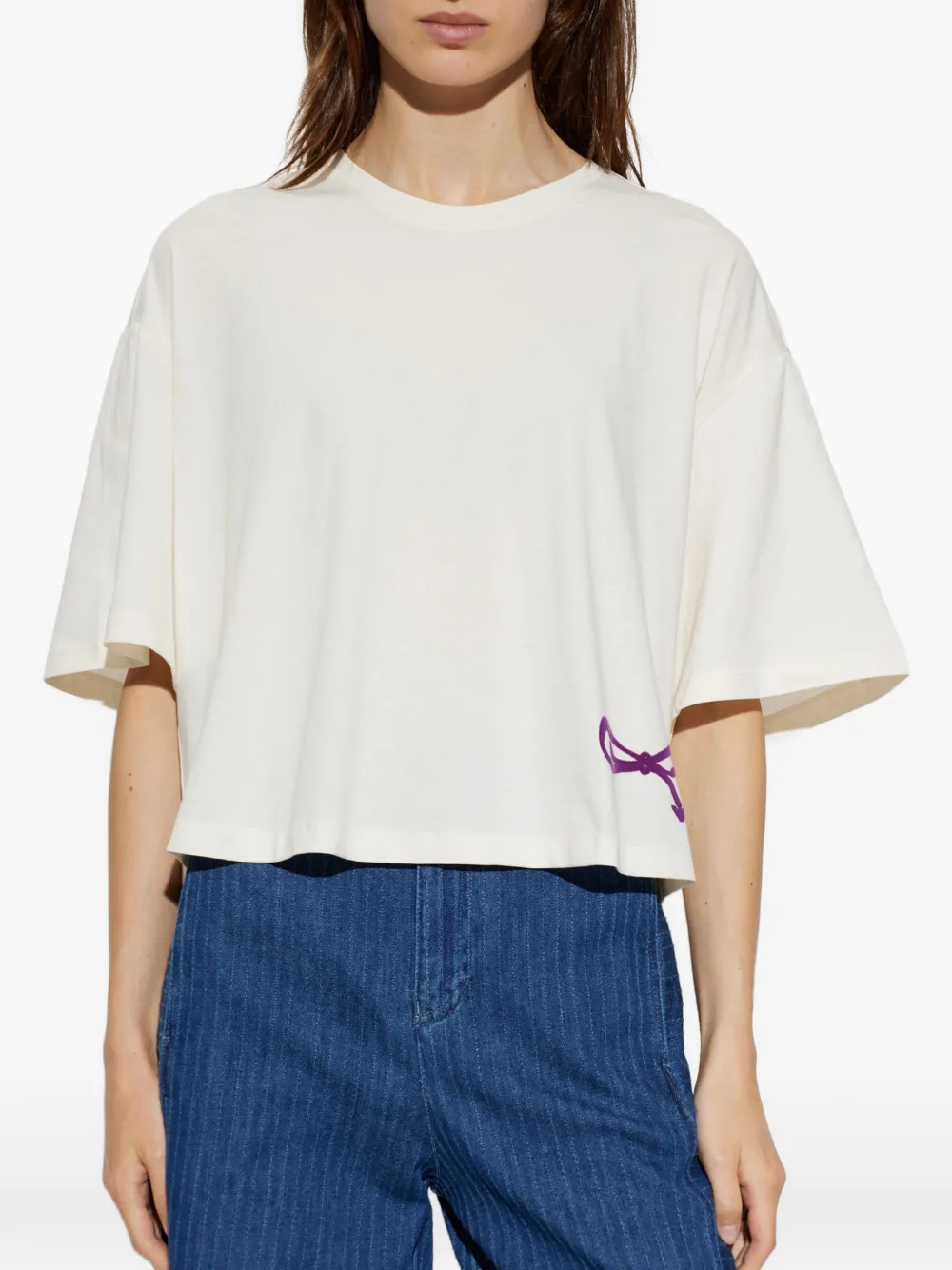 Emporio Armani T-shirt met logoprint Wit