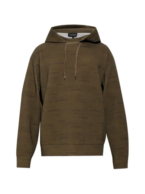 Emporio Armani hoodie con monograma estampado