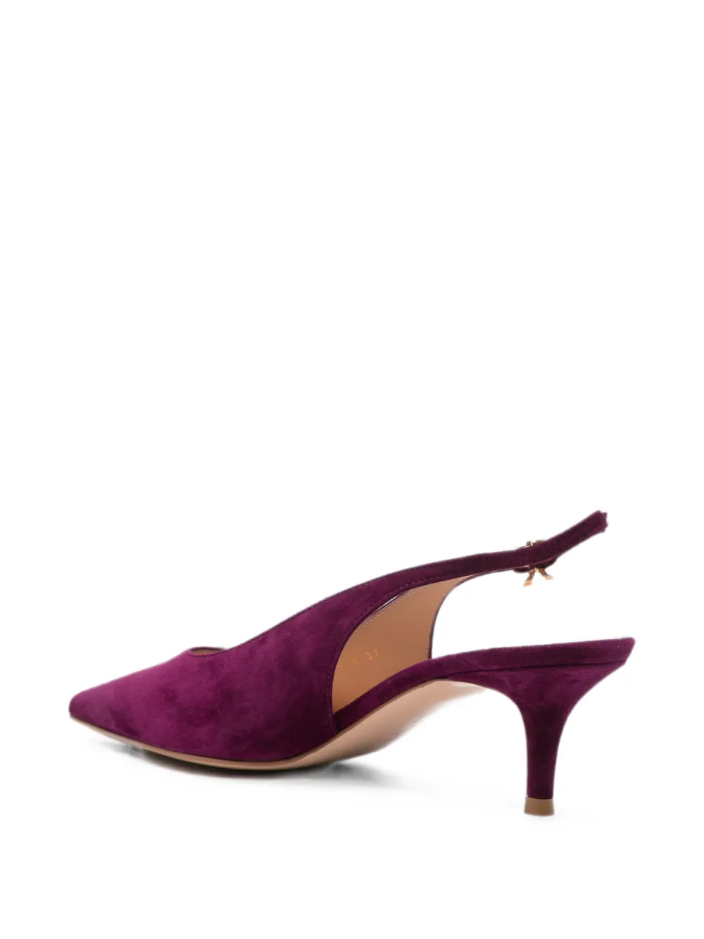 Gianvito Rossi Slingback pumps met puntige neus Paars