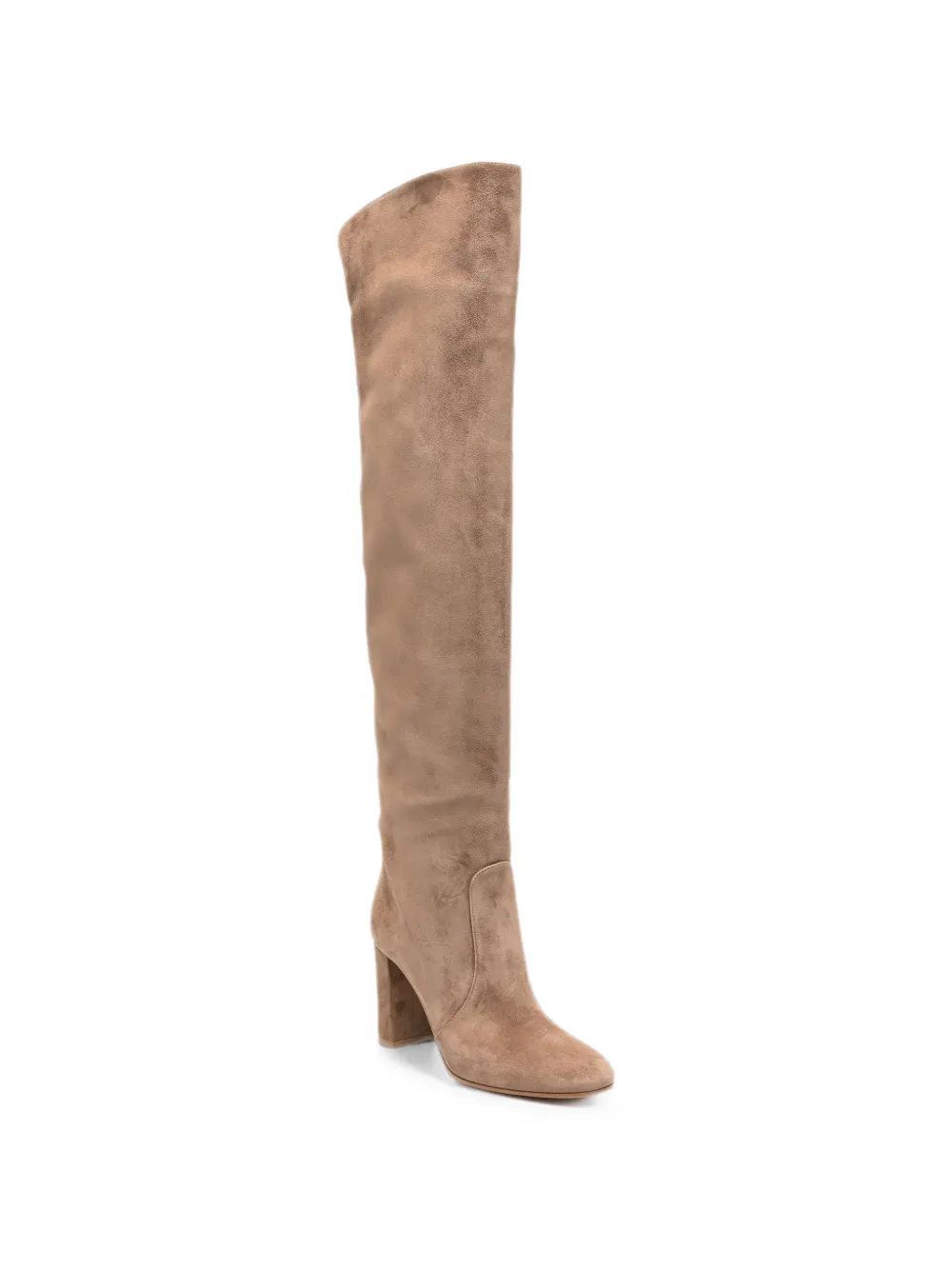 Gianvito Rossi Overknee laarzen met blokhak Beige