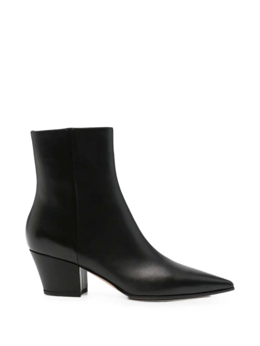 Gianvito Rossi pointed-toe block-heel ankle boots - Schwarz