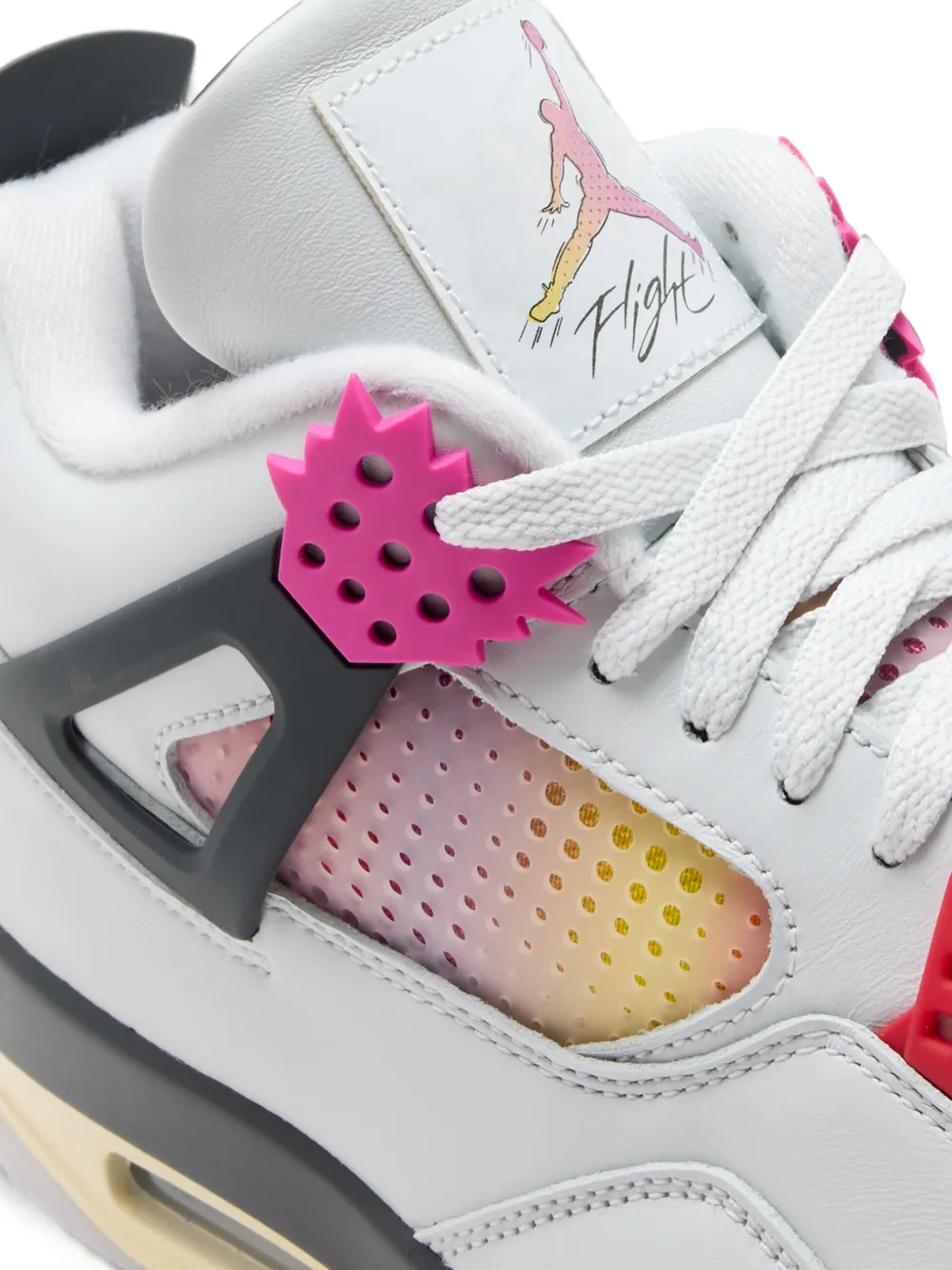 Nike Air Jordan 4 Retro lace-up sneakers Wit