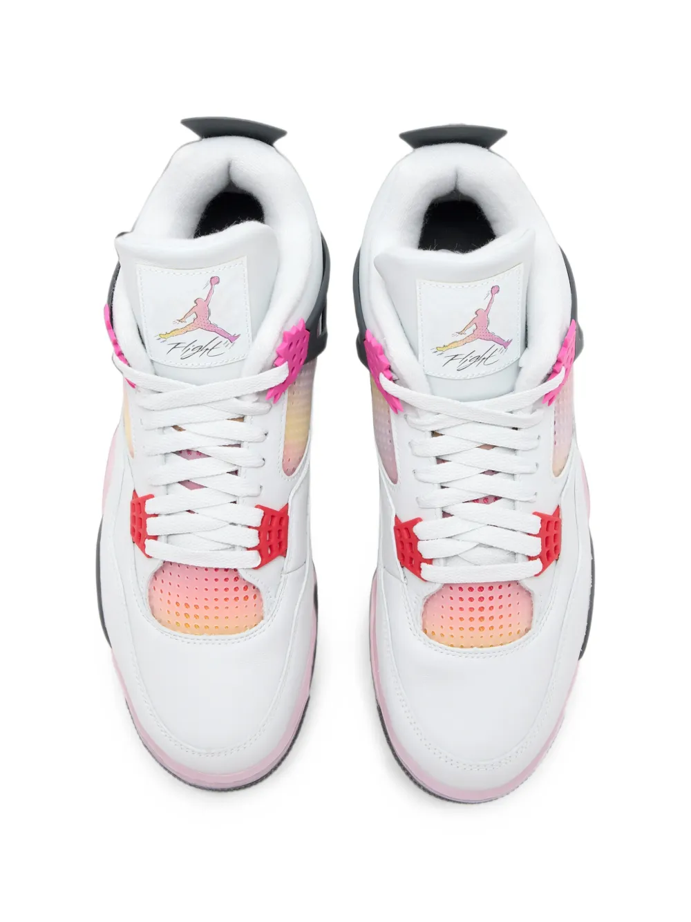 Nike Air Jordan 4 Retro lace-up sneakers Wit