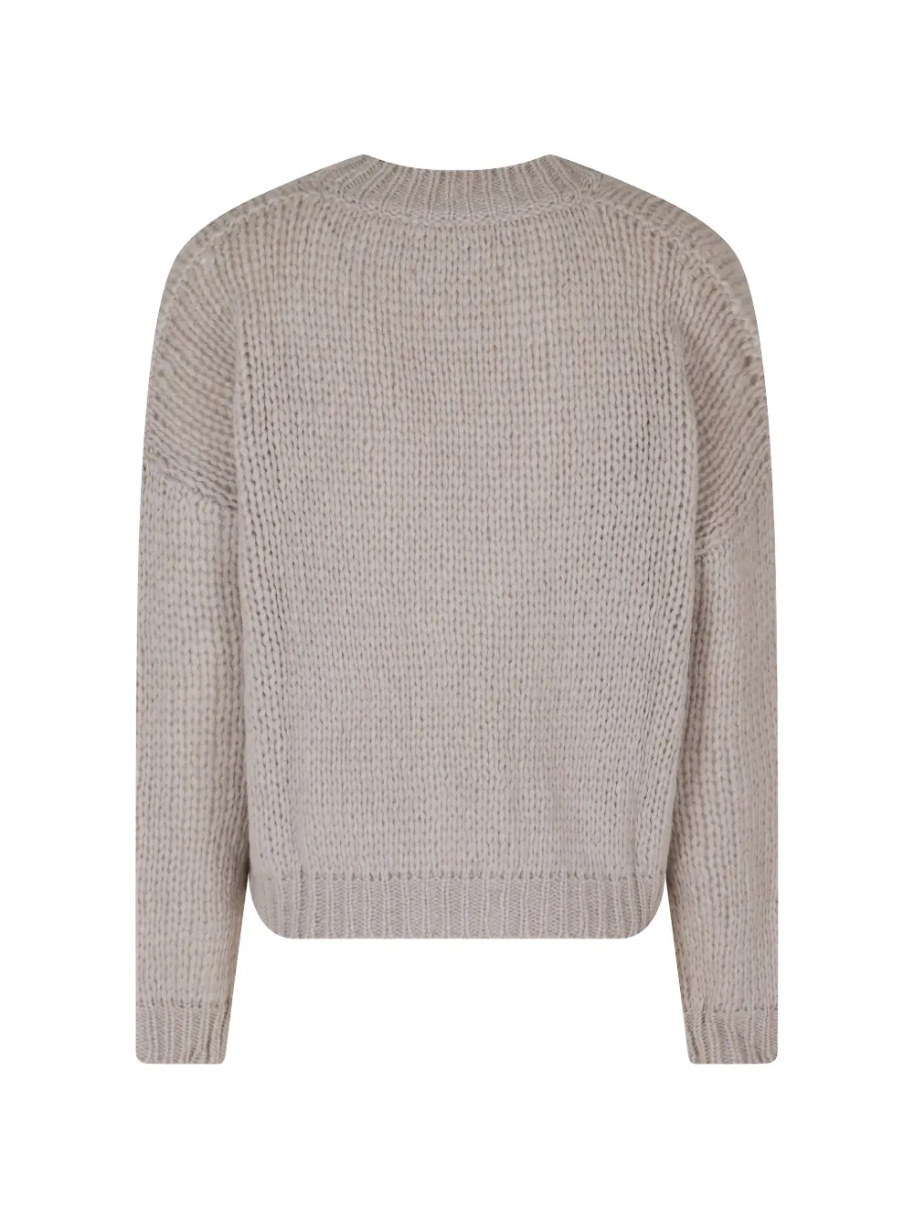 Roberto Collina Grofgebreid vest Beige
