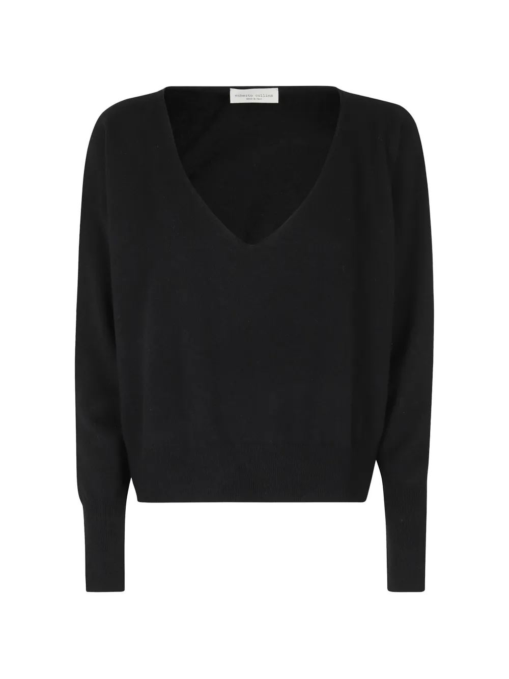 Roberto Collina V-neck knitted sweater - Schwarz