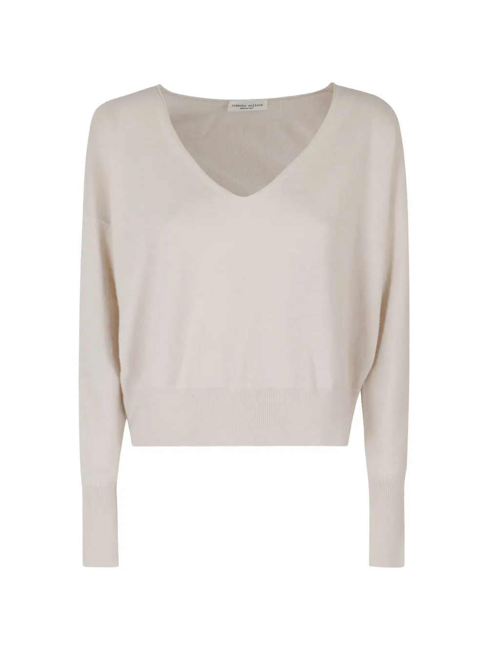 Roberto Collina V-neck long-sleeve sweater - Weiß