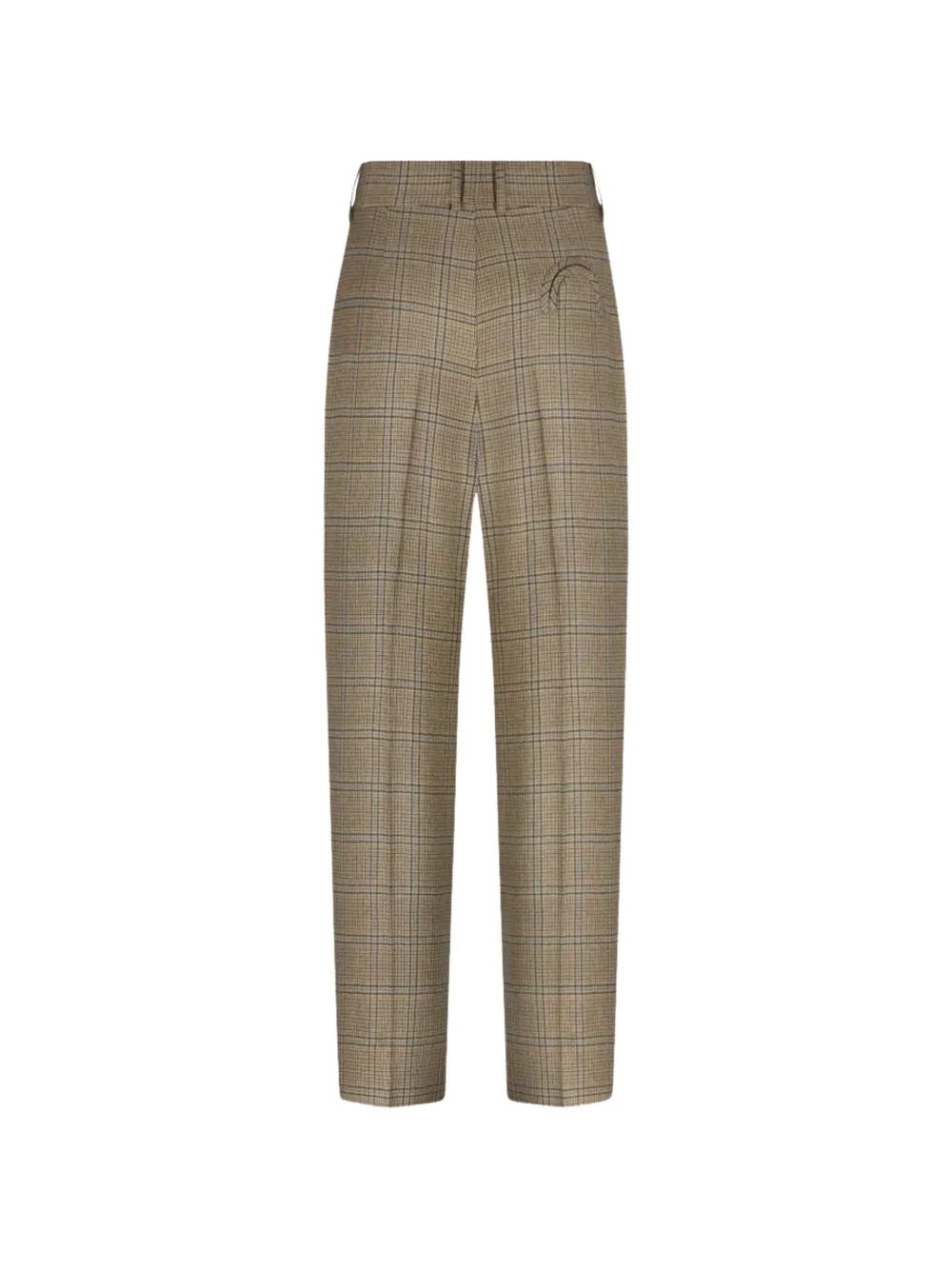 Blazé Milano Fox Saona Check-pattern Trousers in Neutrals, view 2