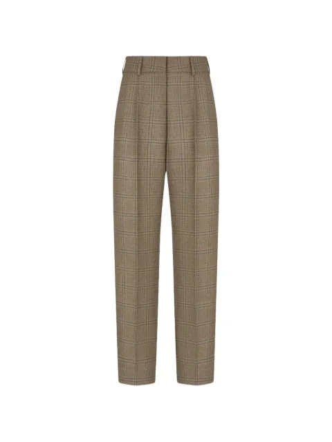 Blazé Milano Fox Saona check-pattern trousers