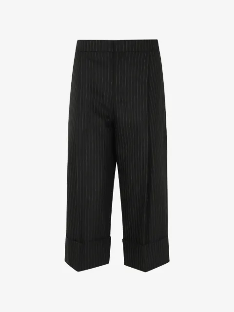 Elisabetta Franchi pinstripe-pattern cuffed trousers